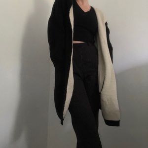 Oversized Black Cardigan